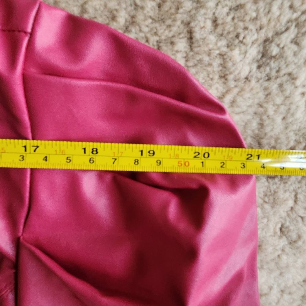 Jealous Tomato Pink Belted Top with Lining & Zippered Back - Picture 14 of 16